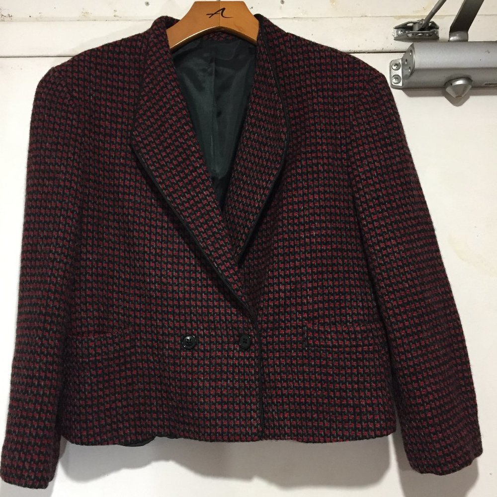 VINTAGE CROPPED WOOL JACKETS SIZE S